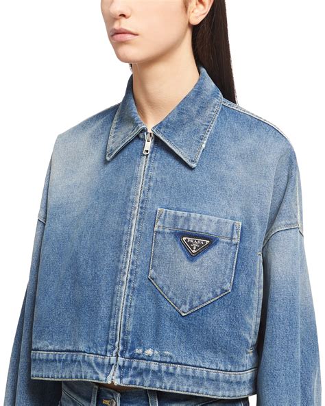 prada organic denim jacket